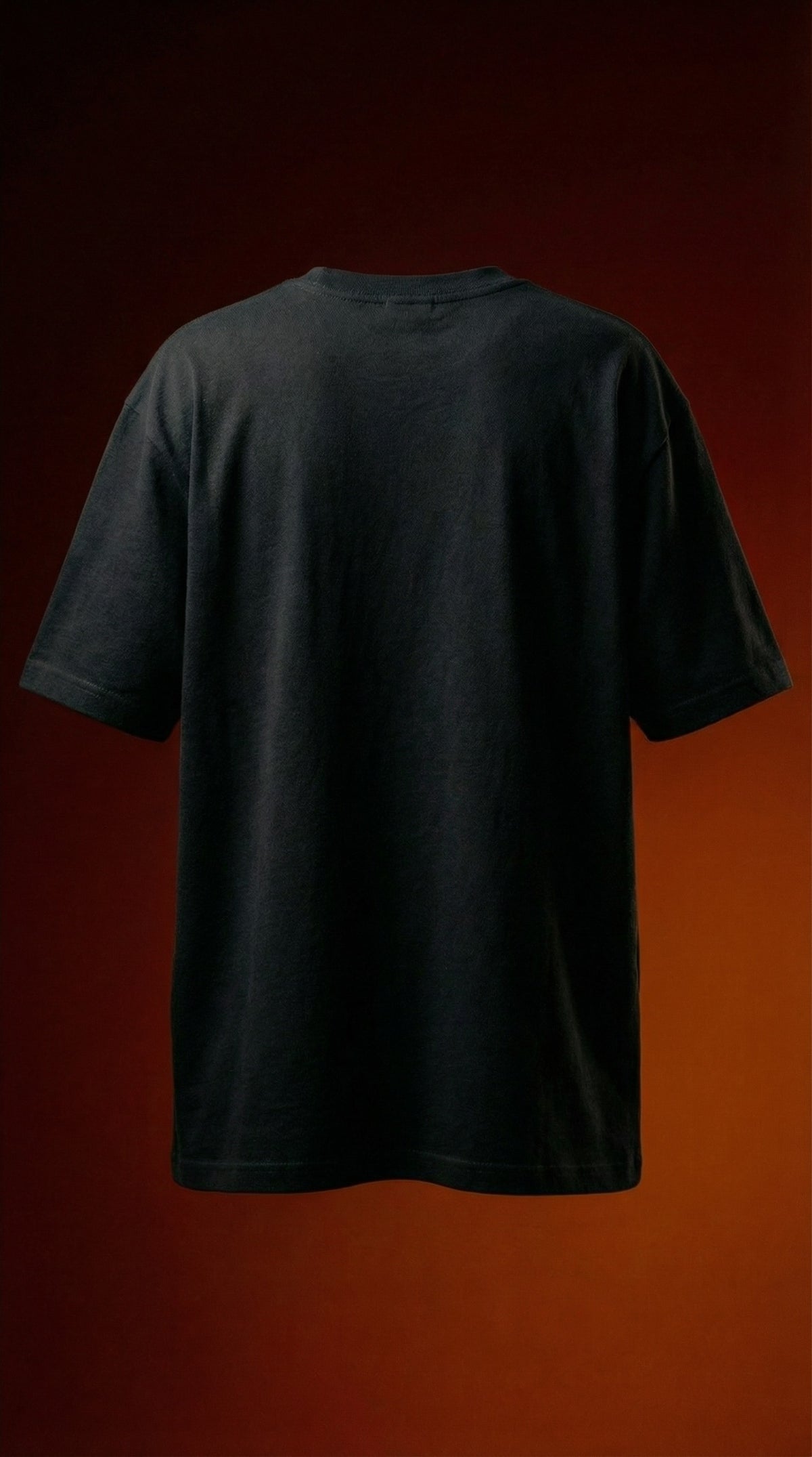 Retro Cartoon Oversized Tee — Premium Cotton Black — view 4