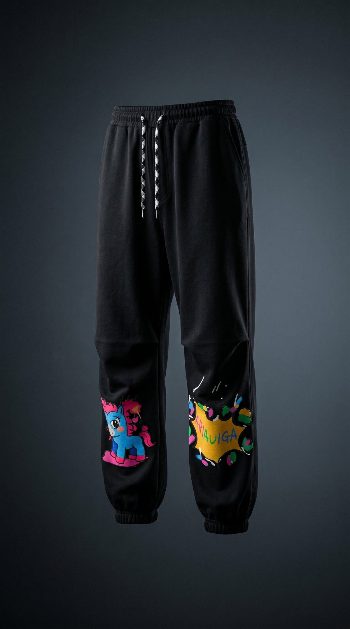 Bombastic Tapered Joggers — Soft Cotton Lower with Drawstring — view 2