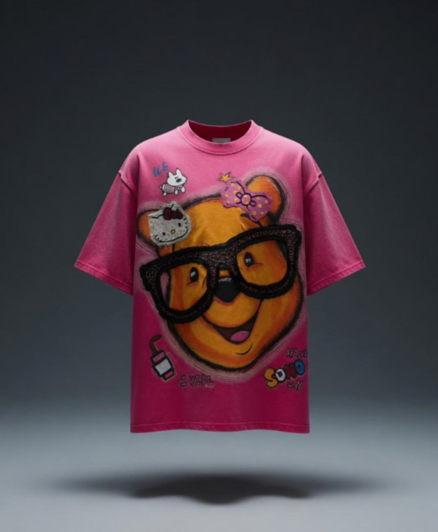 Honey Graphic Oversized Tee — Drop-Shoulder Fit — view 2