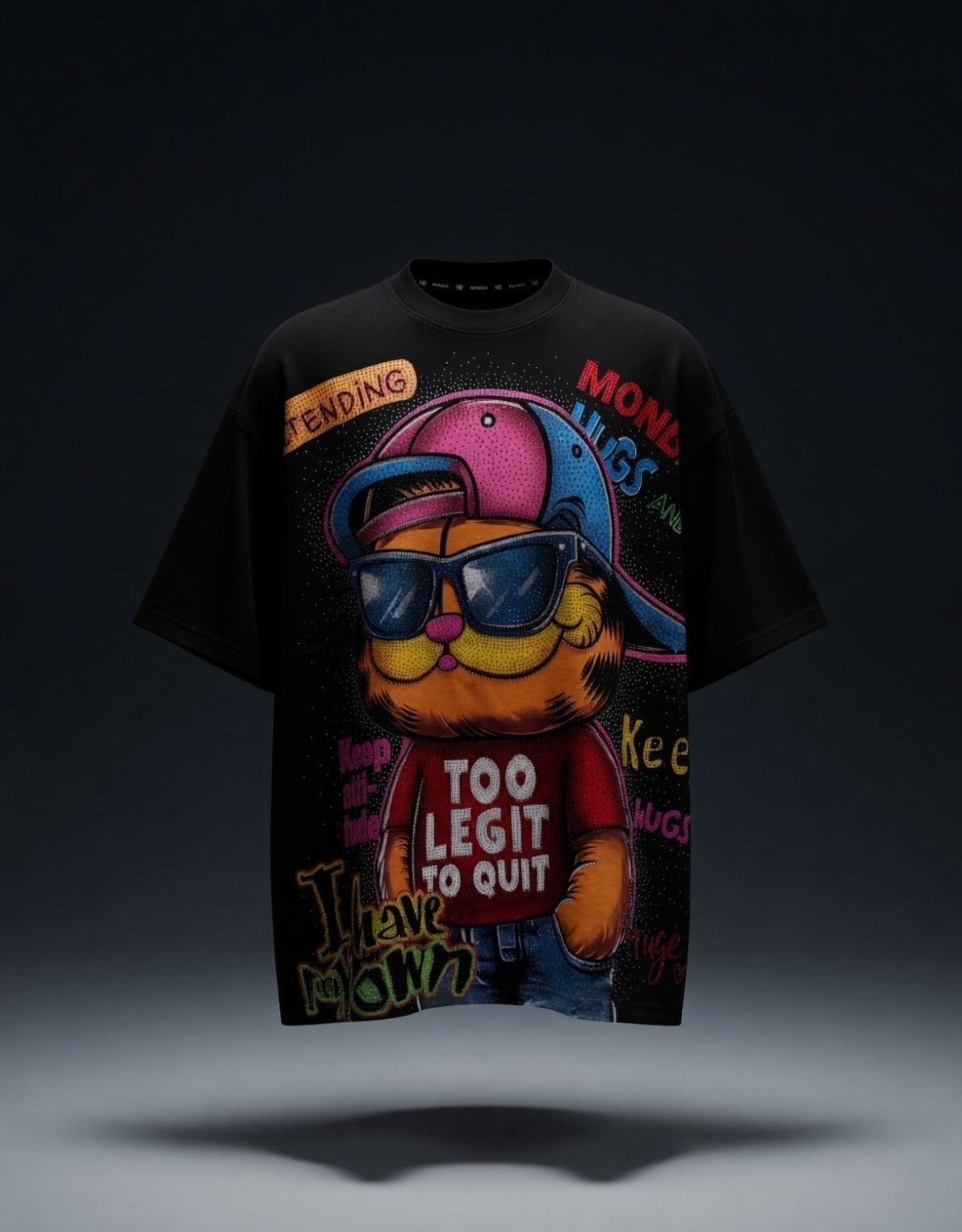 Chilling So High Graphic Tee — Oversized Drop-Shoulder Fit — view 2
