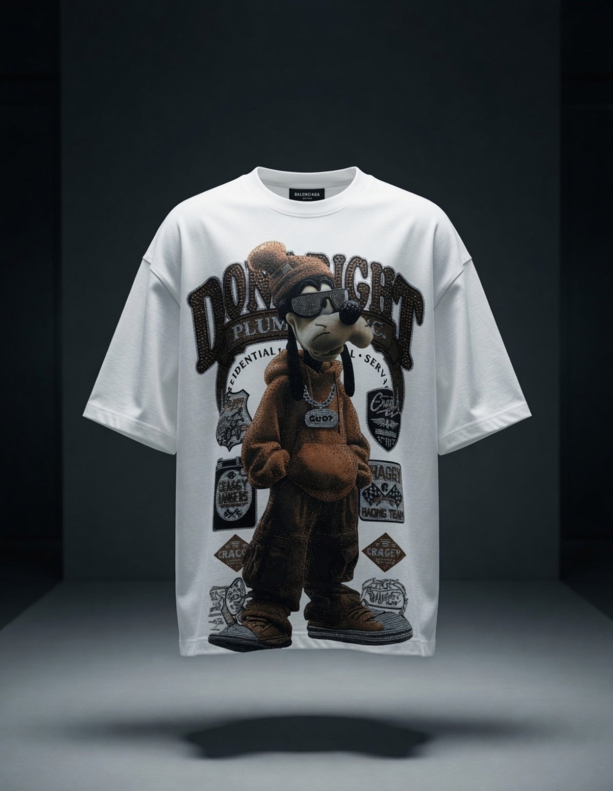 Graphic Bio-Washed Tee — Boxy Oversized Fit — view 2
