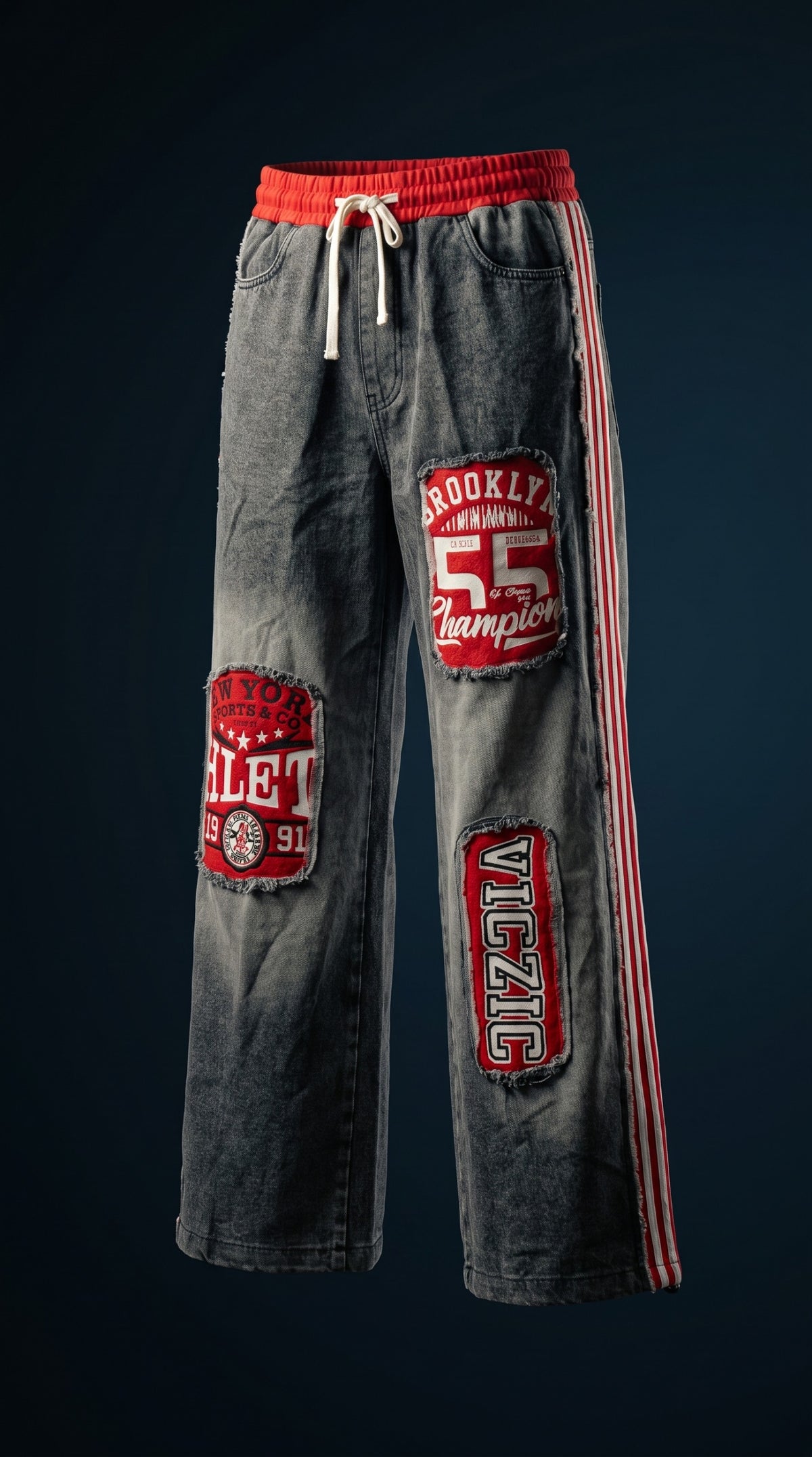 Baggy Fit Graphic Denim Co-ord Set — Oversized Streetwear — view 4