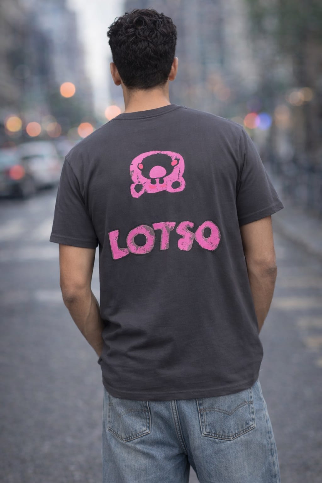 Pink Hype Teddy Oversized Tee — Soft Cotton Fit — view 20