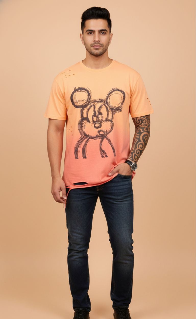 Bubble Bear Graphic Oversized Tee — premium cotton Drop-Shoulder Fit — view 15