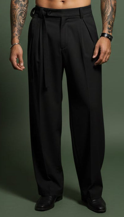 Plan Belt Bottom Trouser — Wide-Leg Utility Fit — view 4