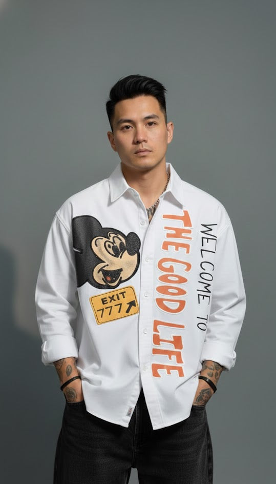 Rockstar Graphic Oversized Shirt — Premium Streetwear Fit — view 2