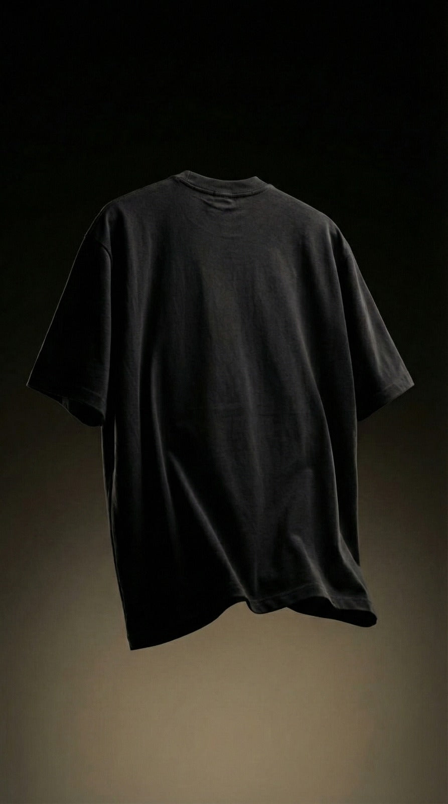 Bear Graphic Heavyweight Tee — Drop-Shoulder Black — view 2