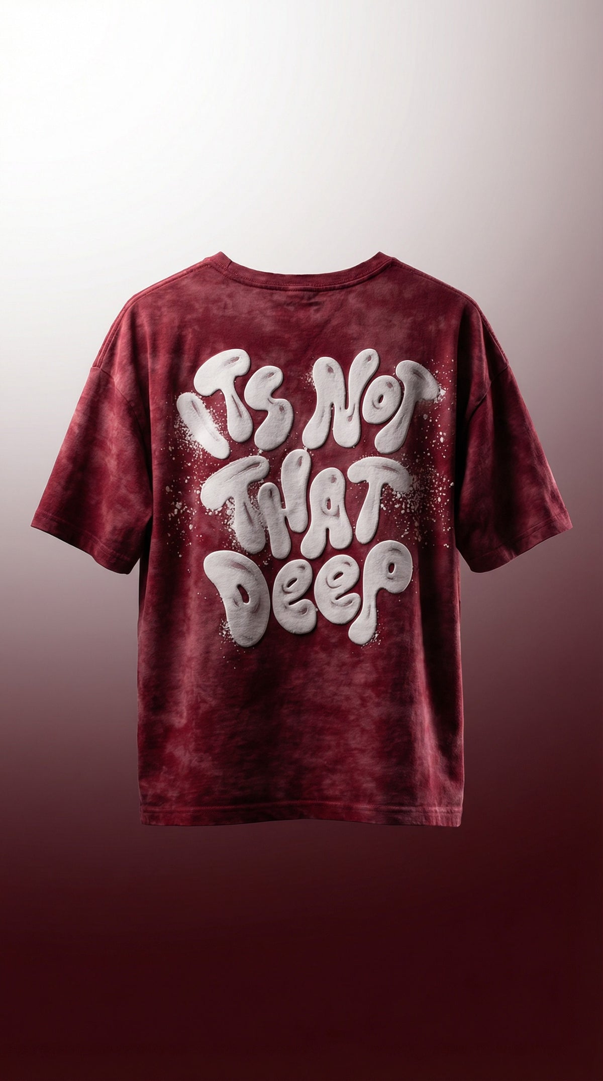 SANKI Abstract cartoon Oversized T-shirt RED — view 2