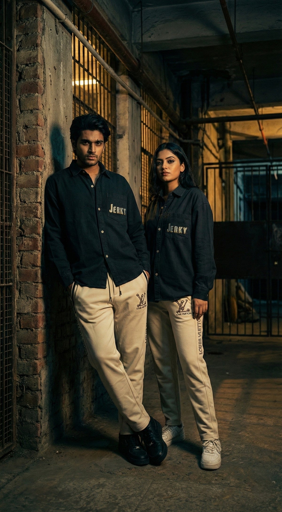 Shadow Back Graphic Shacket — Oversized Button-Up Fit — view 7