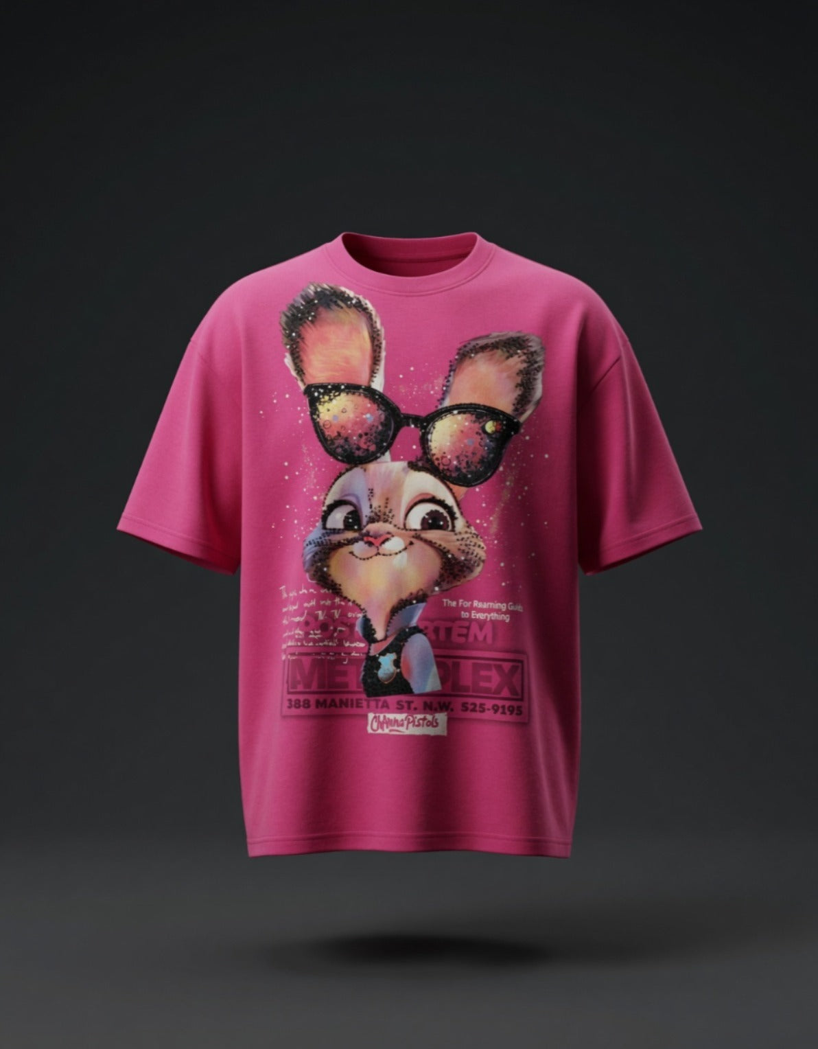 Bunny Graphic Oversized Tee — Premium Cotton Streetwear — view 6