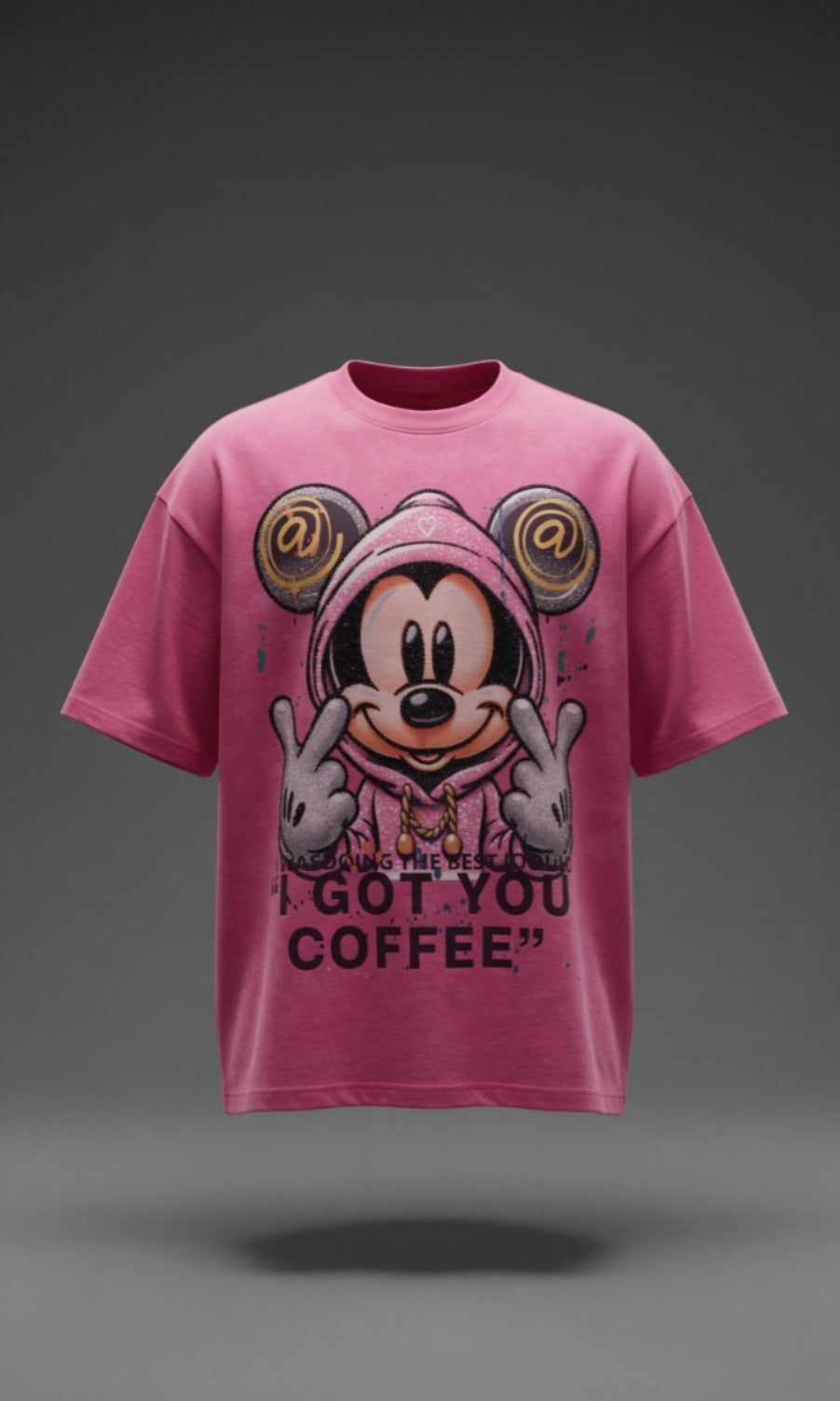 Urban Genz Print Oversized Tee — Drop-Shoulder Fit — view 9