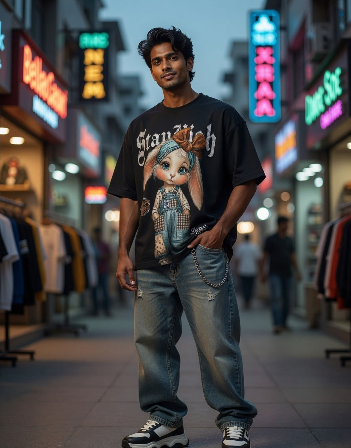 Delicate Elf Graphic Tee — Oversized Premium Cotton — view 5