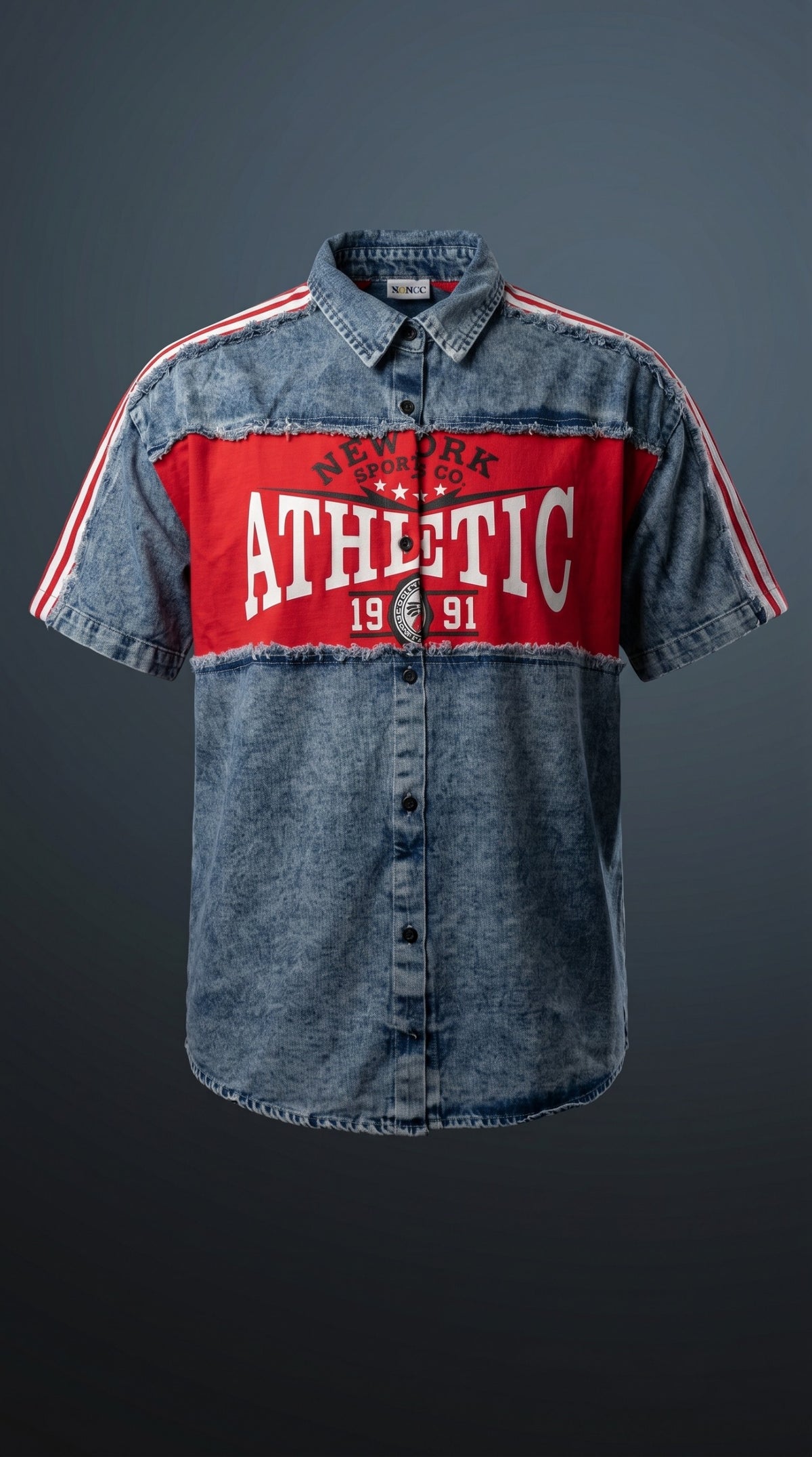 Baggy Fit Graphic Denim Co-ord Set — Oversized Streetwear — view 2