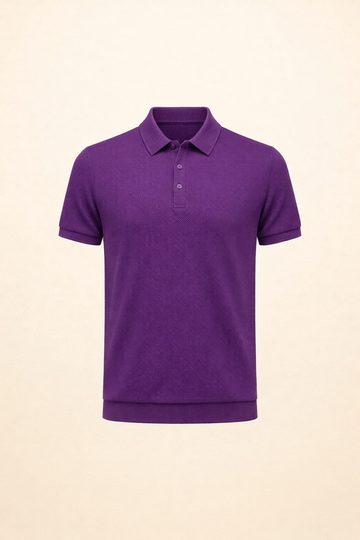 SANKI Purple Relaxed Fit Casuals T-shirt for Men