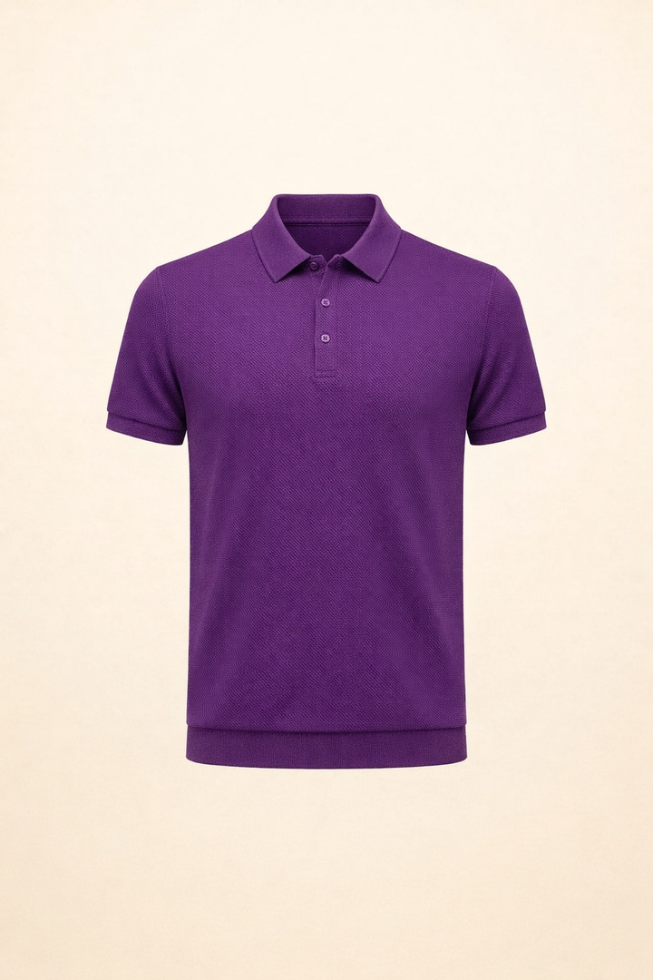 SANKI Purple Relaxed Fit Casuals T-shirt for Men