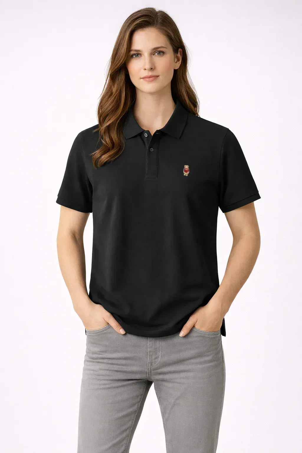 Sanki Black Crest Polo T-Shirt - Sanki