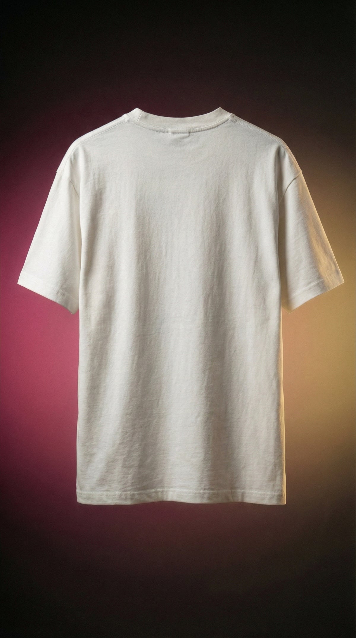 Cartoon Graphic Oversized Tee — White Relaxed-Fit Cotton — view 5
