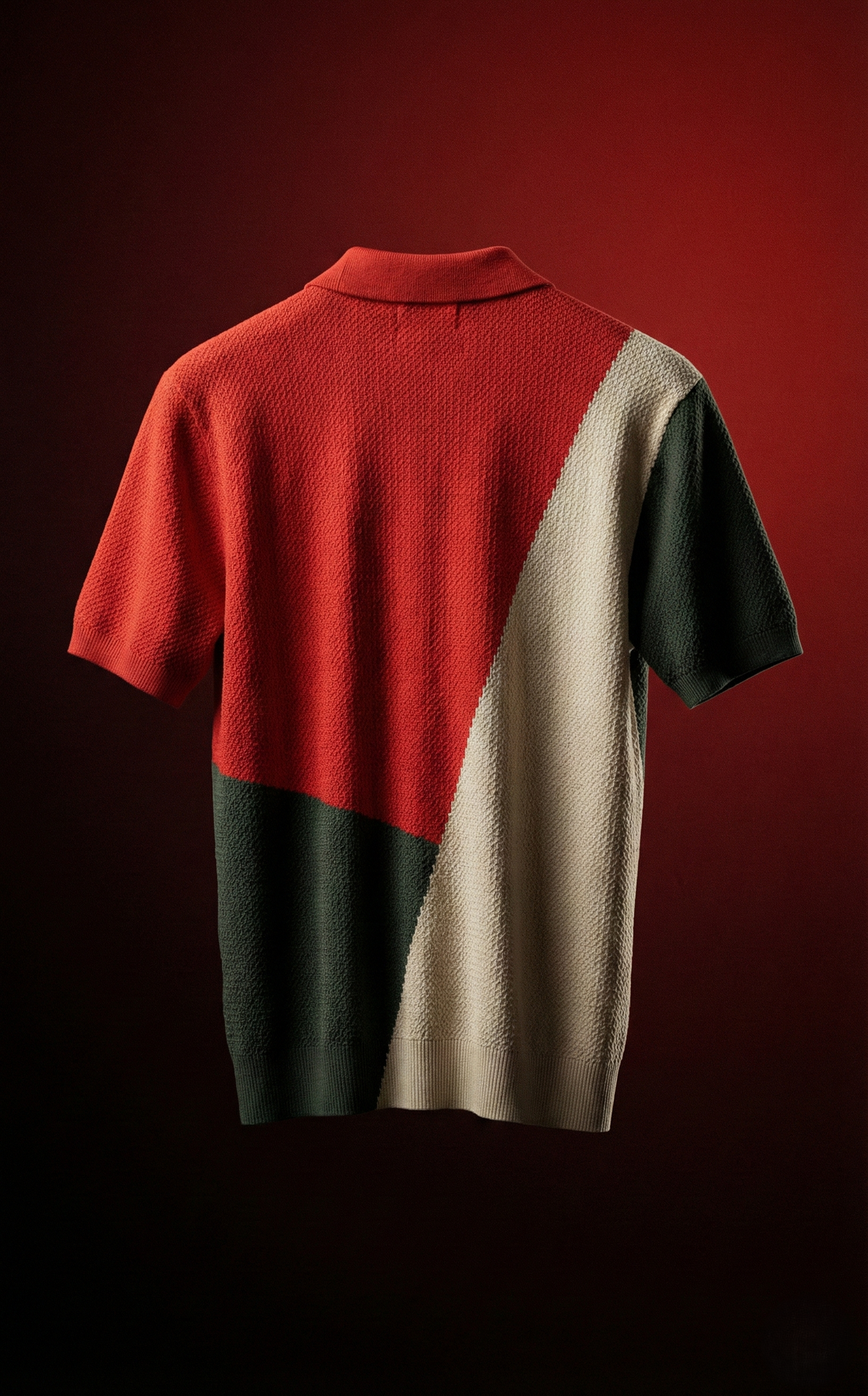 Colorblock Polo Tee — Cotton Piqué Fit — view 5