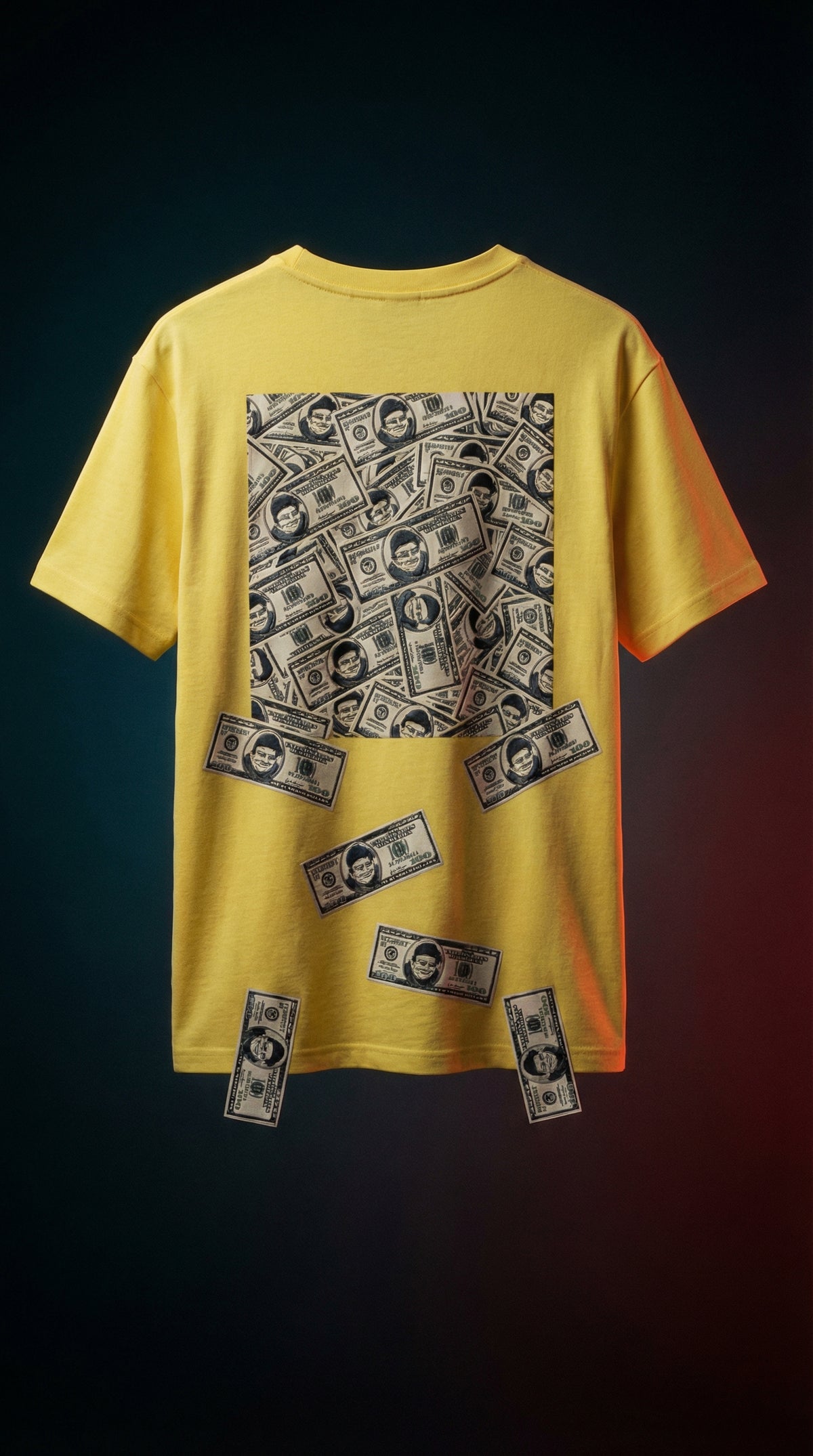 Rich Energy Graphic Oversized Tee — Yellow — view 5