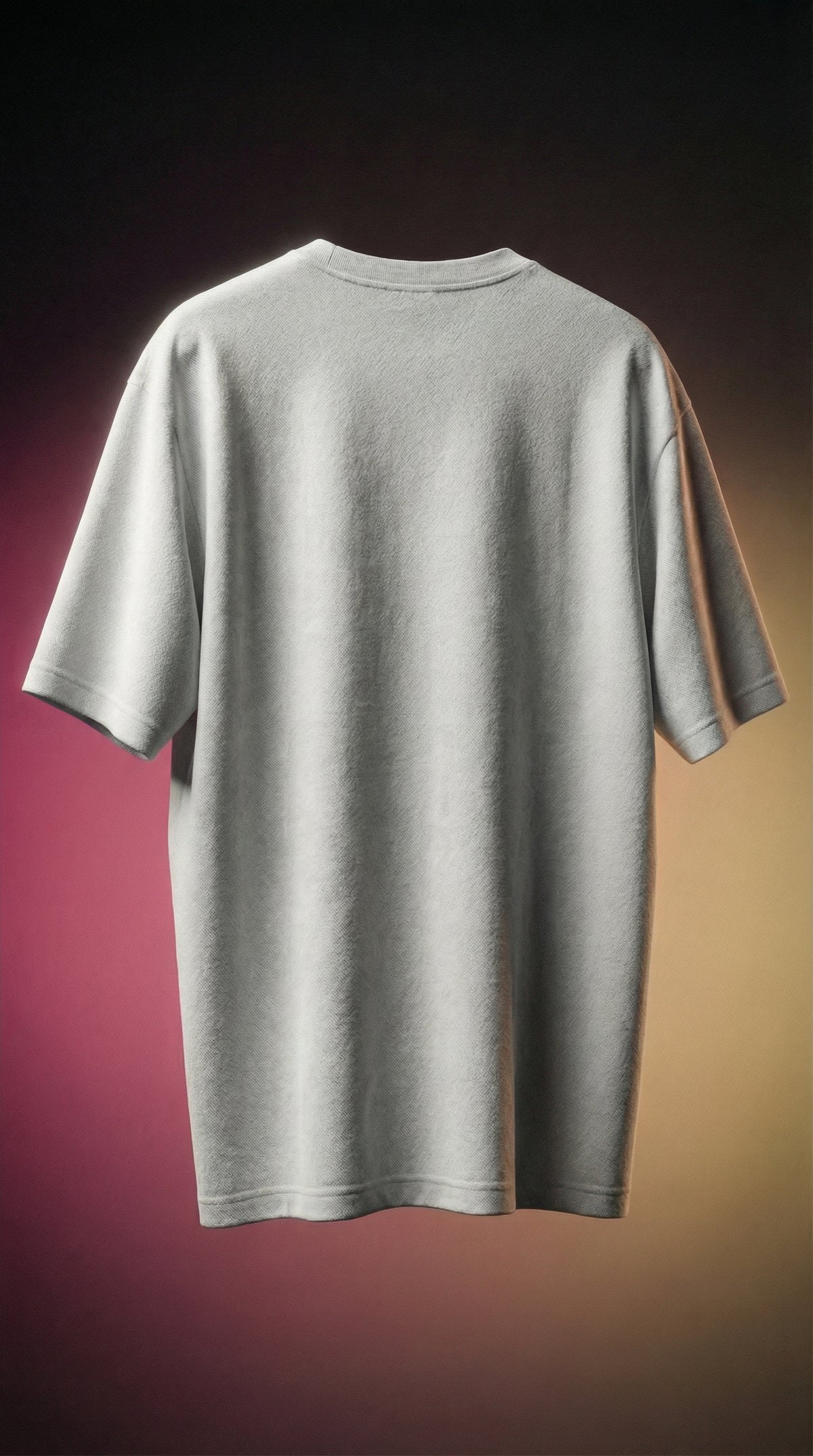 Leopard Character Graphic Tee — Grey Oversized Fit — view 5