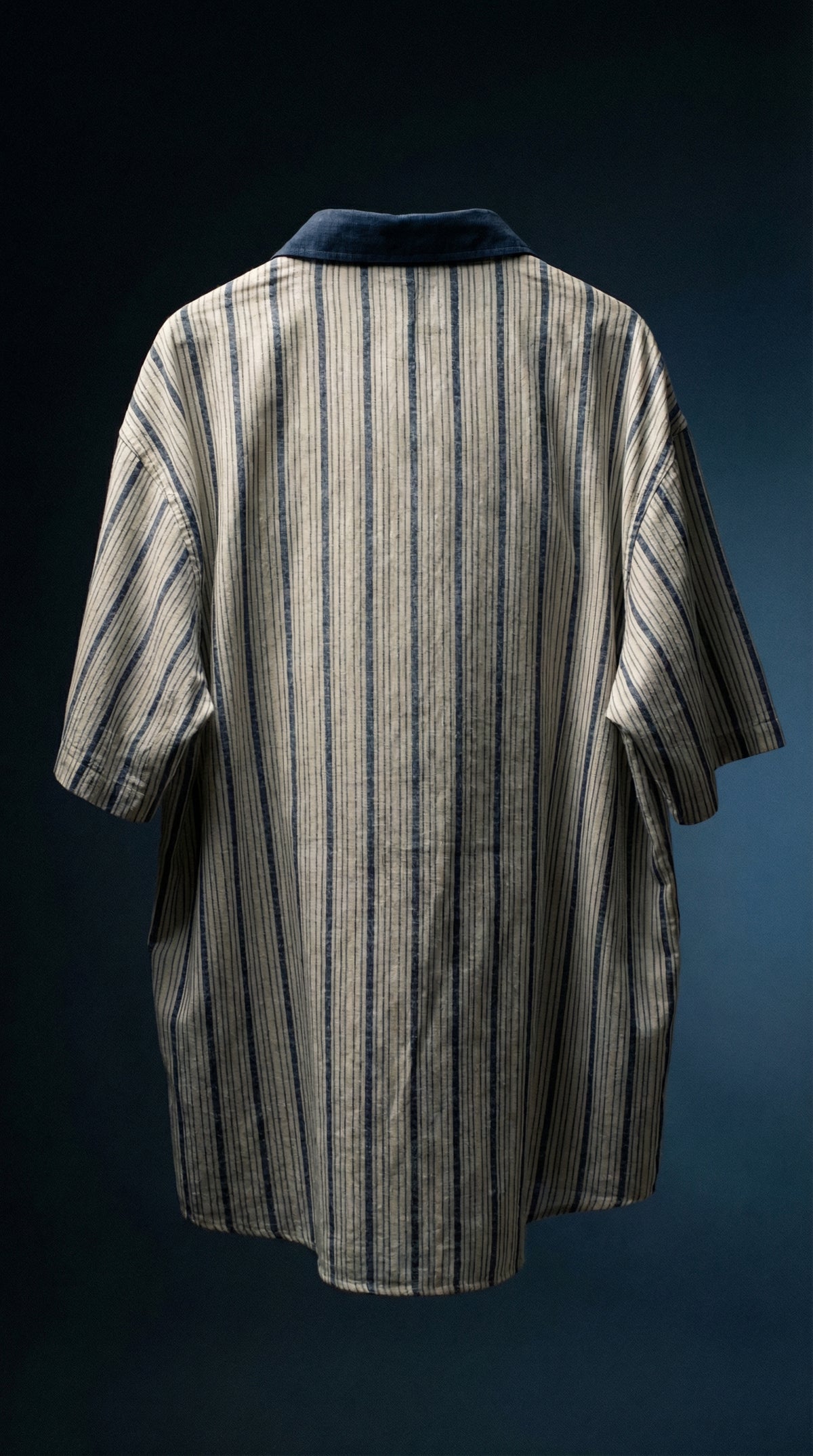 Urban Patch Stripe Shirt — Relaxed Fit Brown — view 6