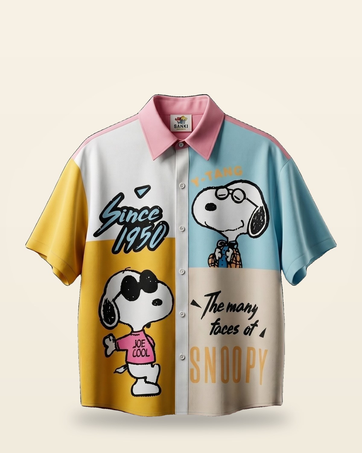 Beagle Graphic Oversized Shirt — Smooth Tailored Fit