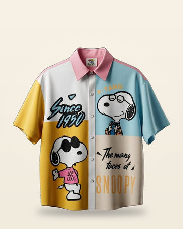 Beagle Graphic Oversized Shirt — Smooth Tailored Fit