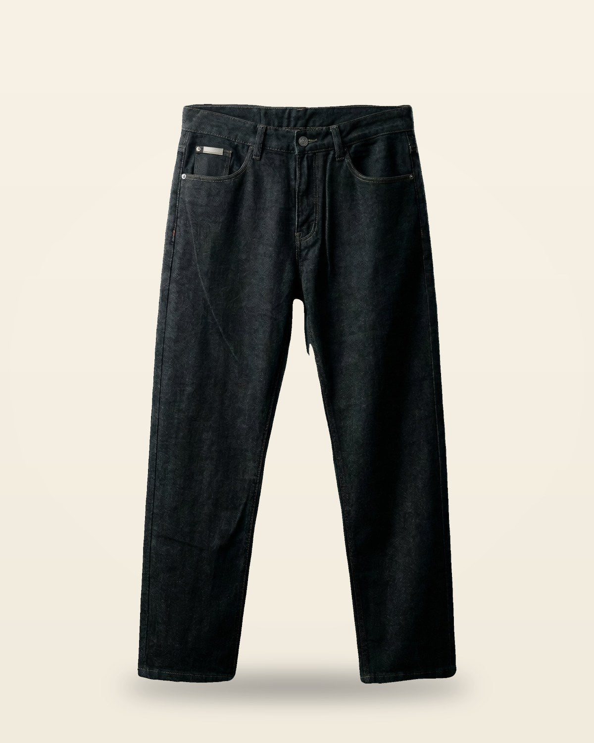 Black Relaxed Fit Jeans — Soft Fabric Everyday Denim