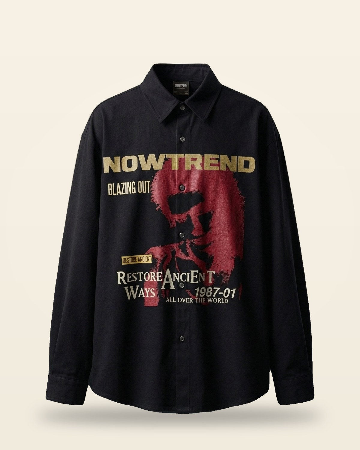 Blazing Out Oversized Shirt — Premium Relaxed Fit