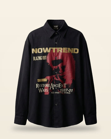 Blazing Out Oversized Shirt — Premium Relaxed Fit