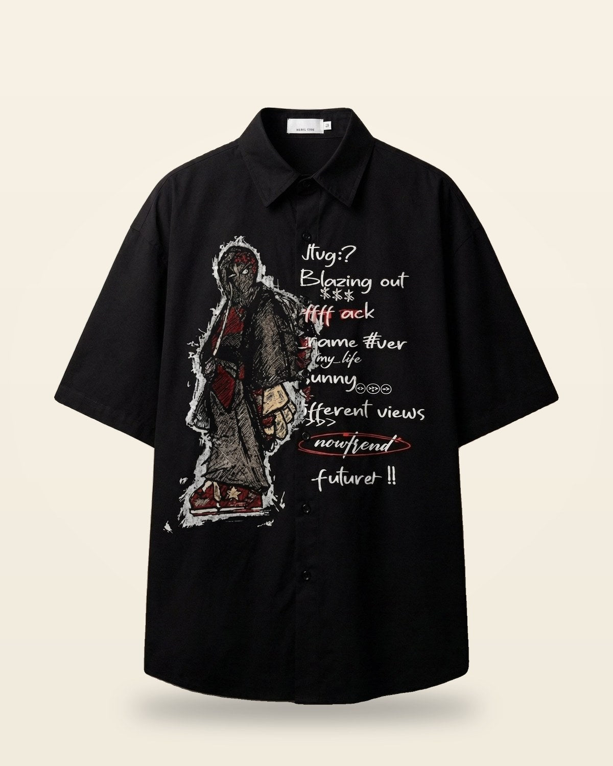 Blazing Out Oversized Shirt — Premium Full-Sleeve Fit