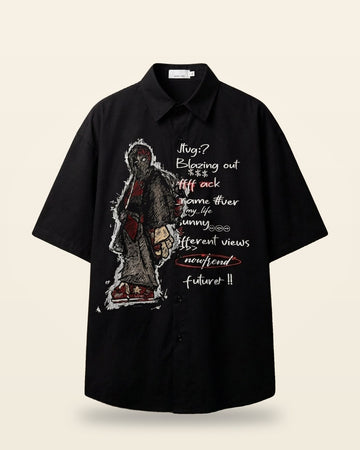 Blazing Out Oversized Shirt — Premium Full-Sleeve Fit