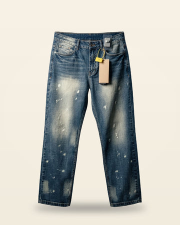 Blue Casual Bottom Jeans — Smooth Texture Fit