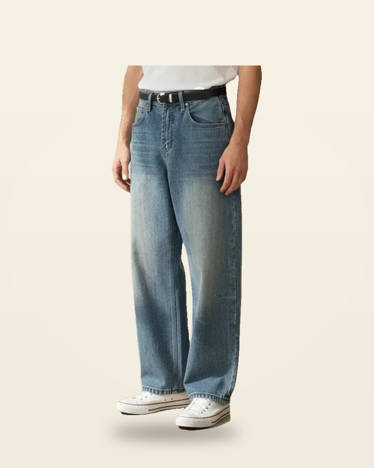 Blue Denim Jeans — Stretch Fit, Premium Wash