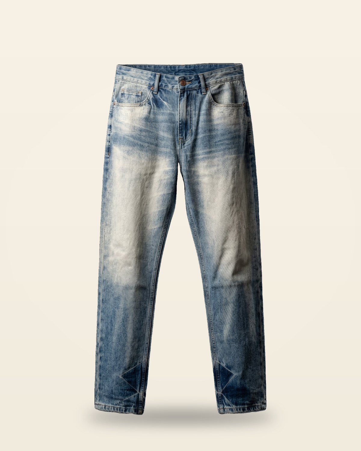 Blue Denim Jeans — Relaxed Fit Casual Bottom