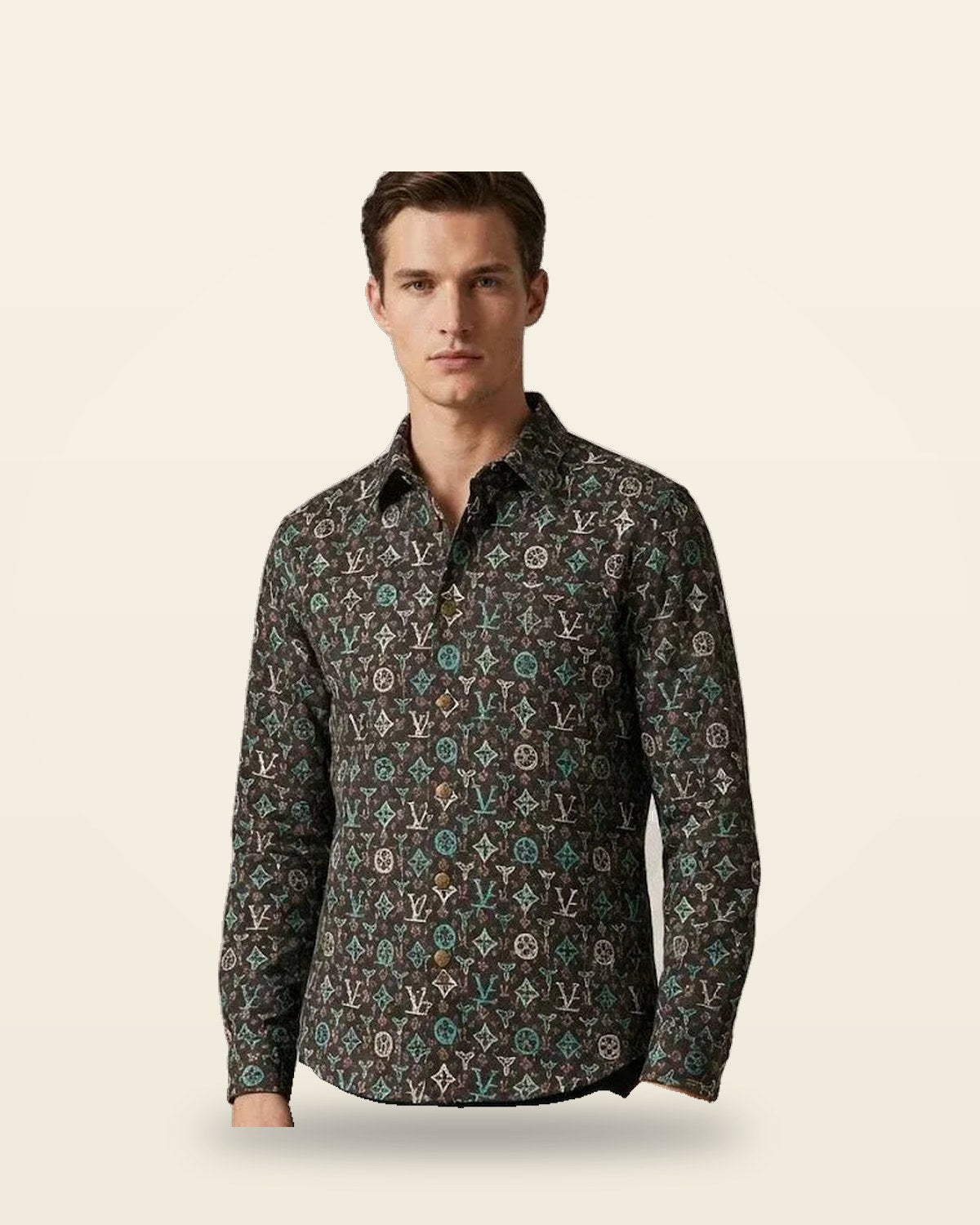 Brown Relaxed Shacket — Soft Fabric Overshirt