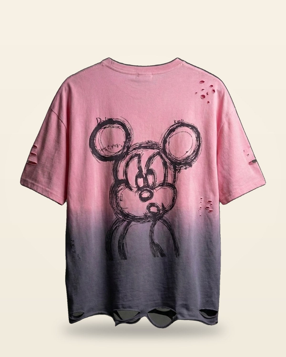 Bubble Bear Graphic Oversized Tee — premium cotton Drop-Shoulder Fit