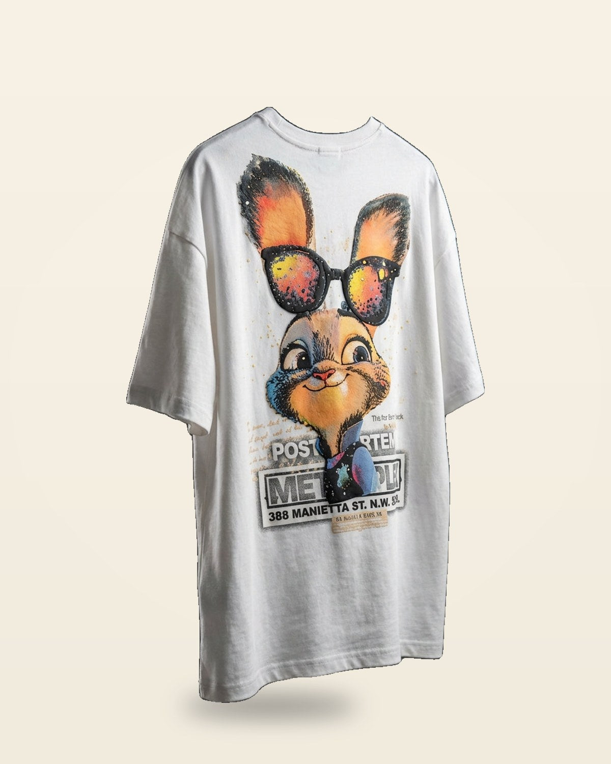 Bunny Graphic Oversized Tee — Premium Cotton Streetwear