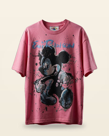 Cartoon Character Oversized Tee — Bubblegum Pink