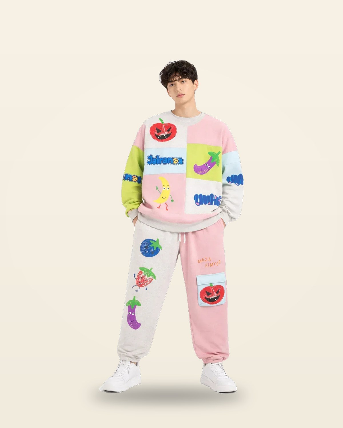 Cartoon Crush Co-Ord Set — Oversized Fit, Multicolor Colorways