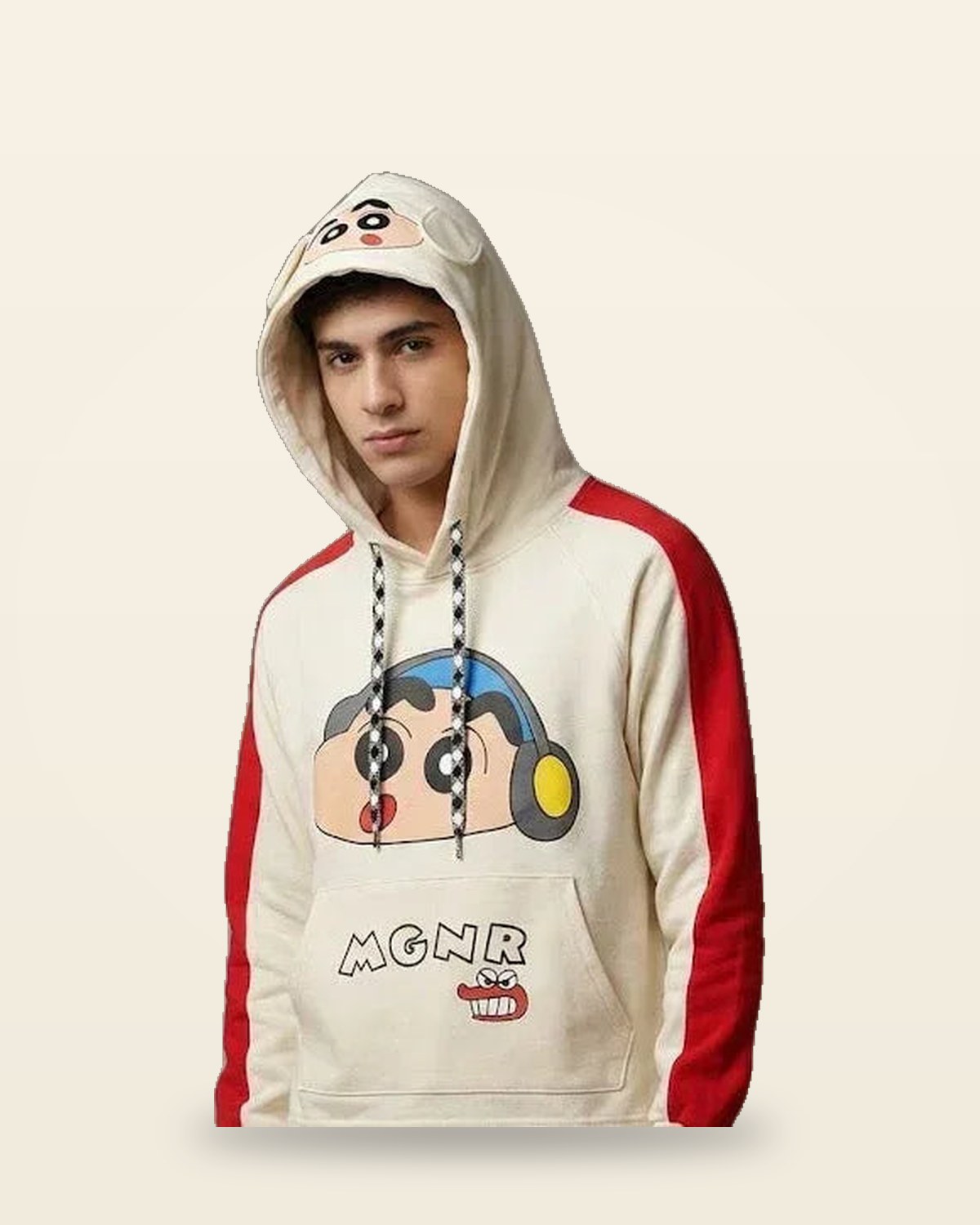 Cartoon Face Hoodie — Heavyweight Fleece Pullover