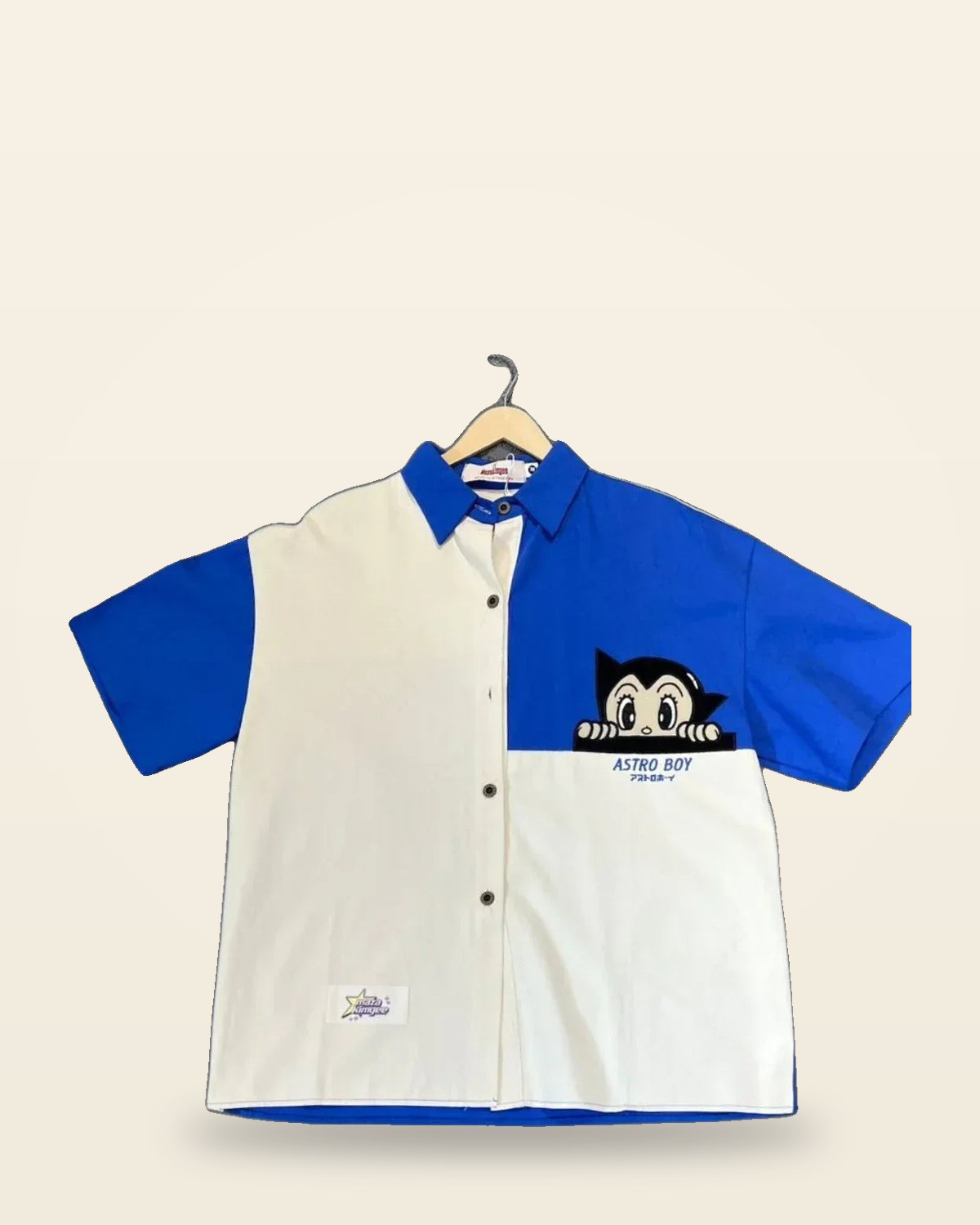 Character Print Half Sleeve Shirt — Oversized Fit