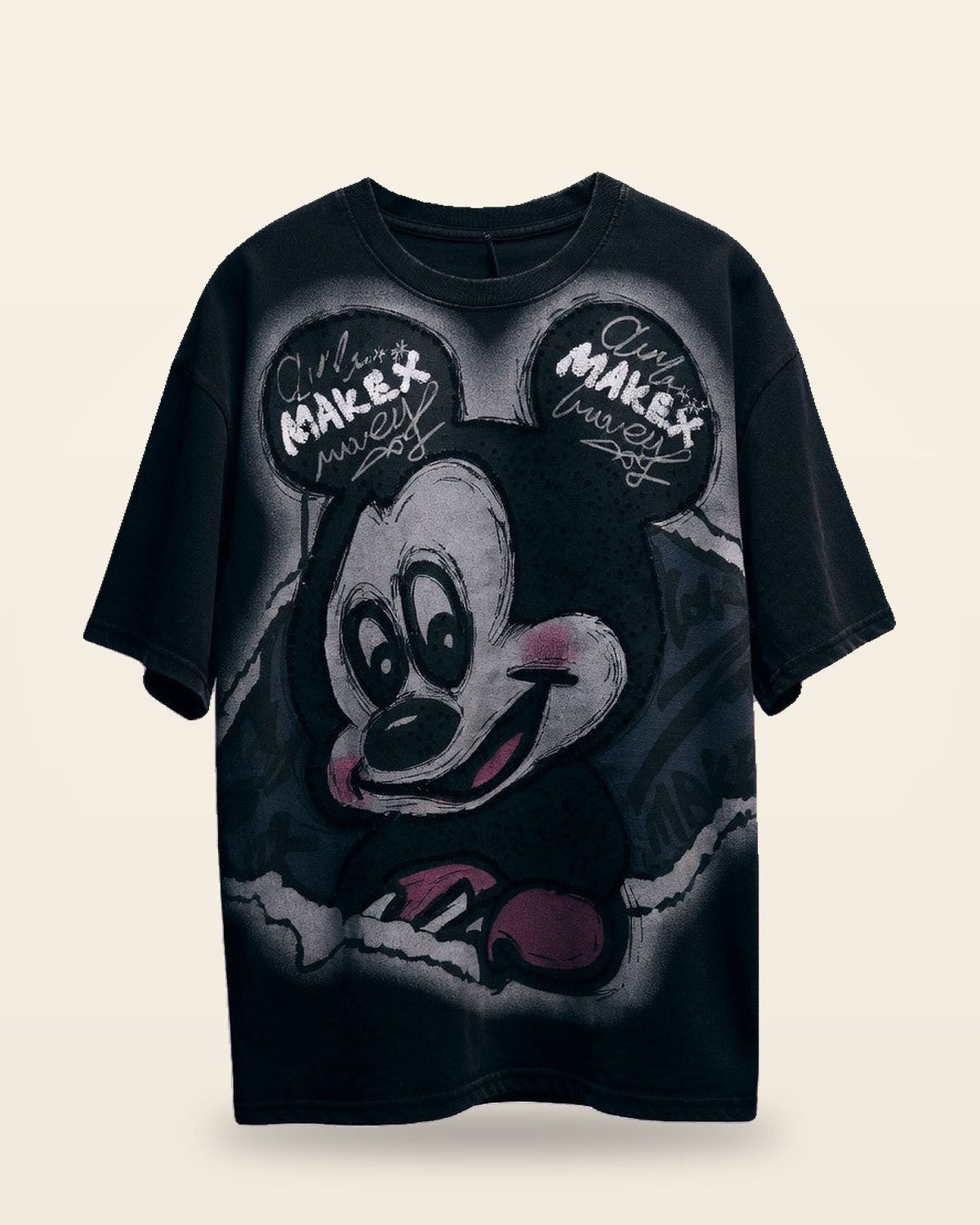Character Print Oversized Tee — Drop Shoulder Fit