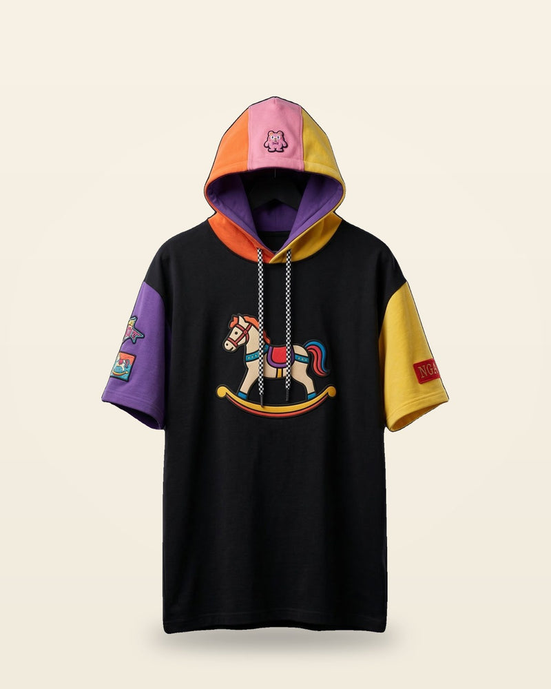 Chill Mode On Hooded Tee — Short Sleeve Oversized Fit