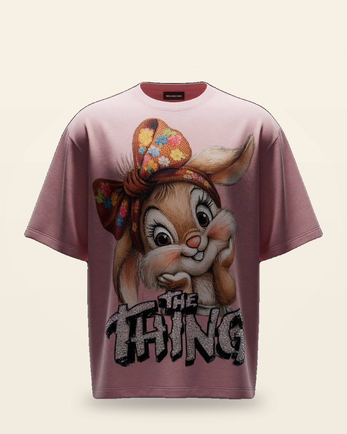 Chipmunk Graphic Oversized Tee — Premium Cotton Heavyweight