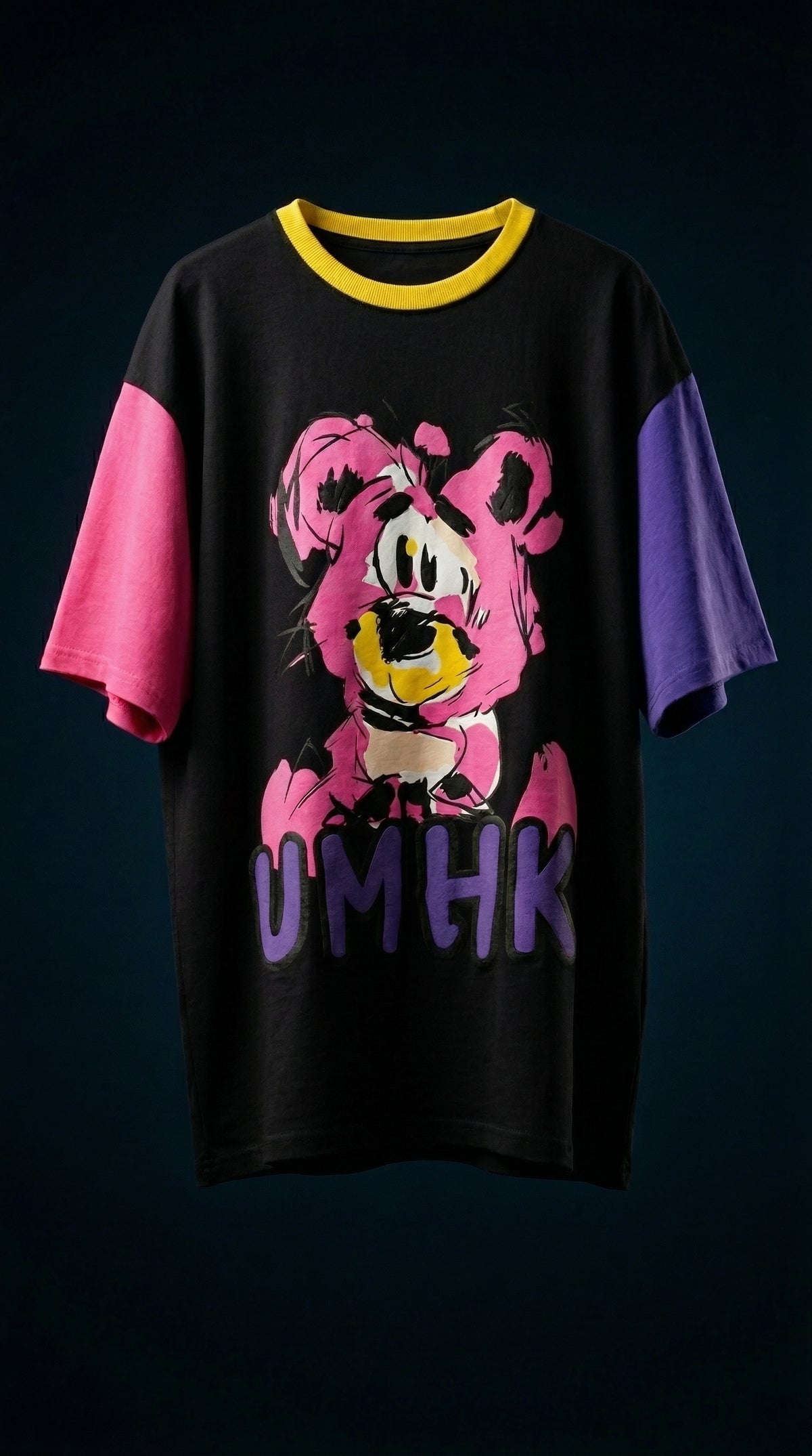 UMHK Oversized Bio-Washed Tee — Graphic Front Print — view 2