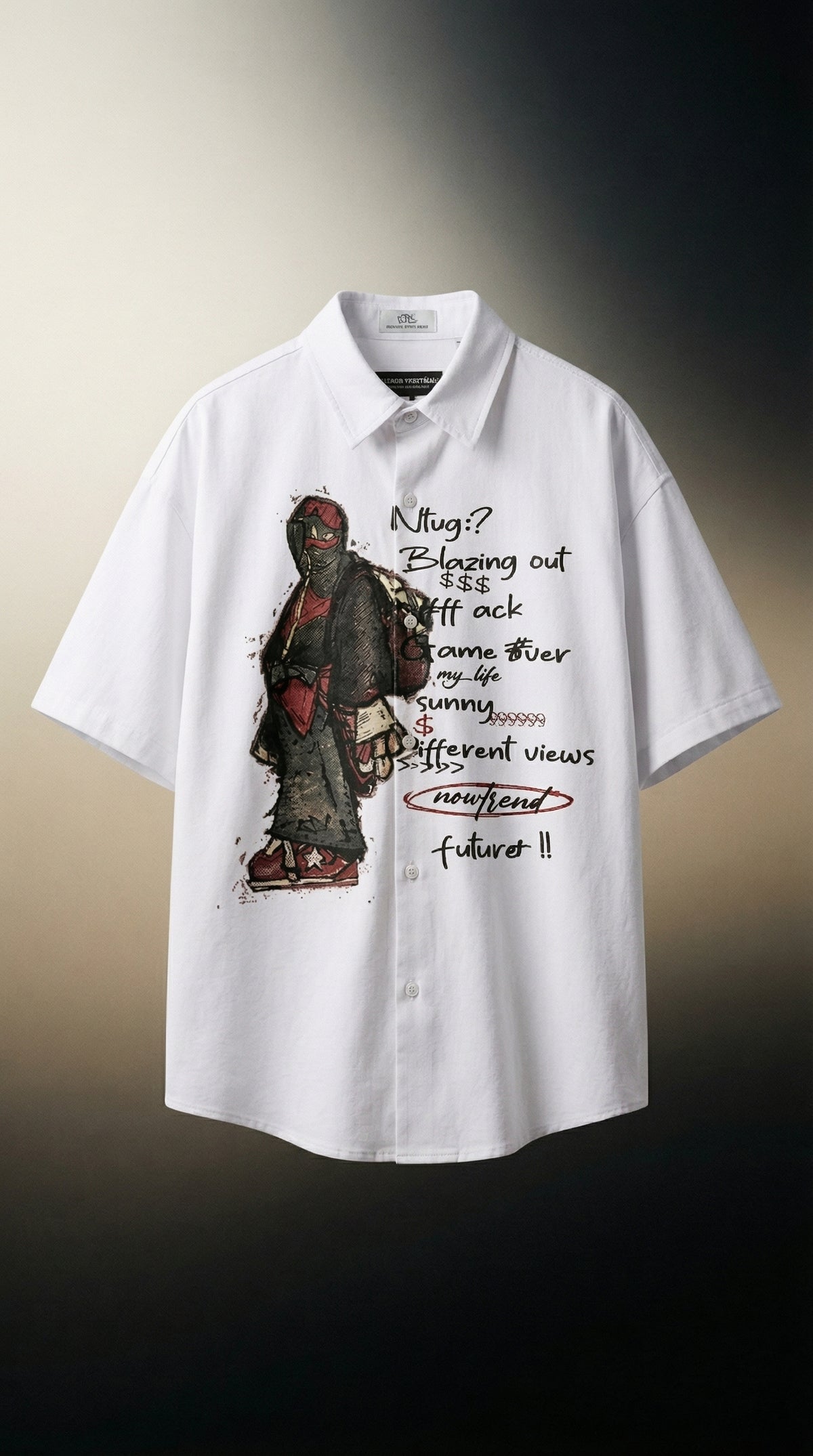 Blazing Out Oversized Shirt — Premium Full-Sleeve Fit — view 5