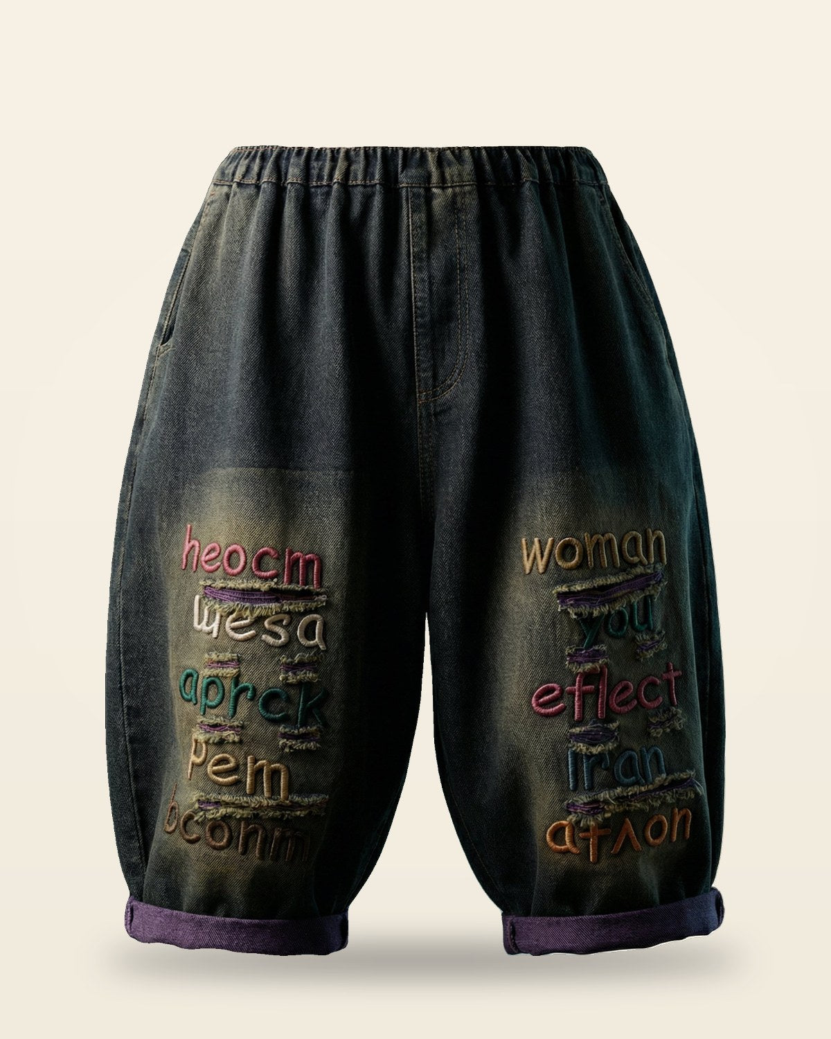 Classic Toon Drop Shorts — Black Relaxed Fit