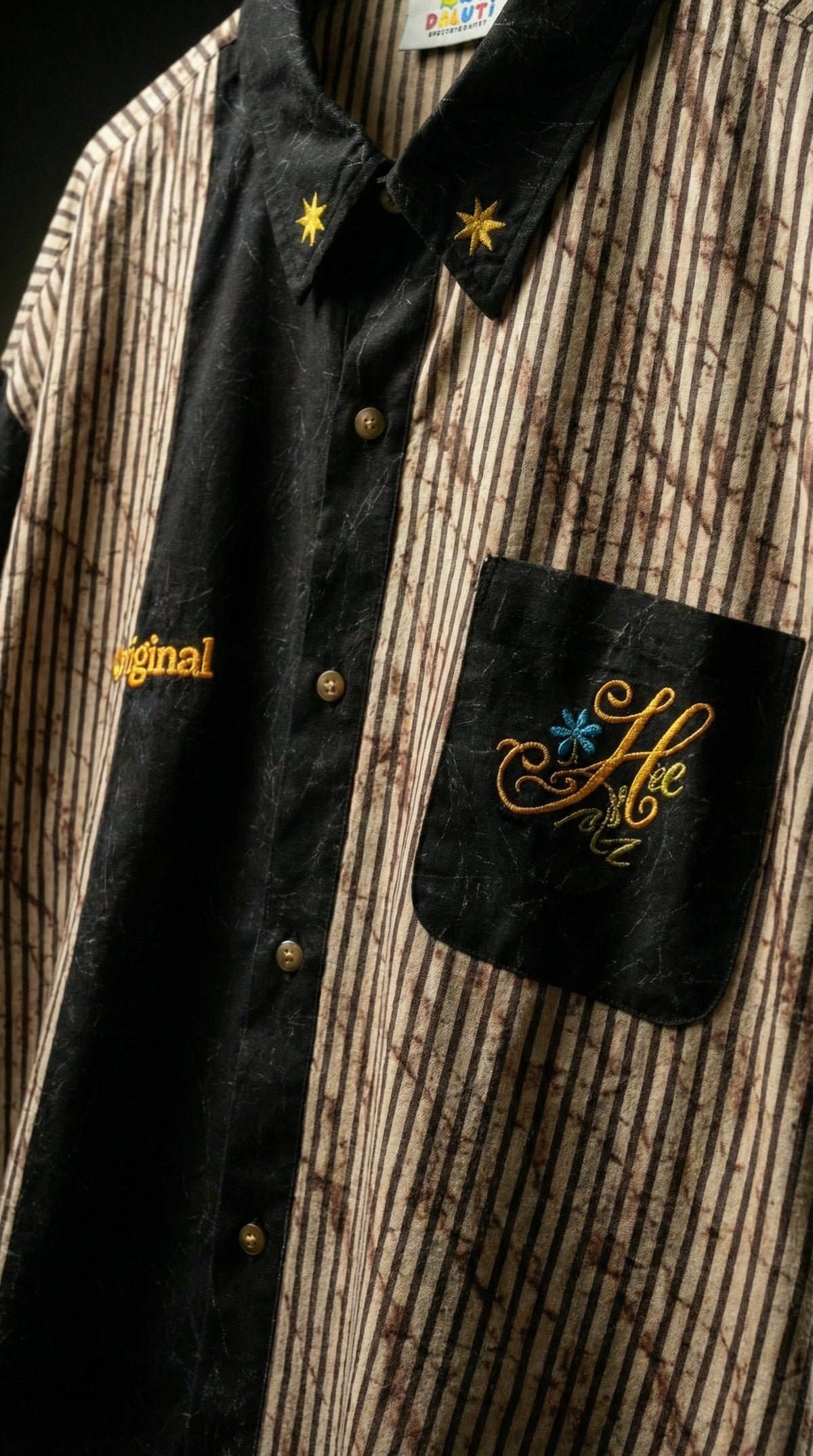 Dual Panel Patch Shirt — Premium Relaxed Streetwear — view 8