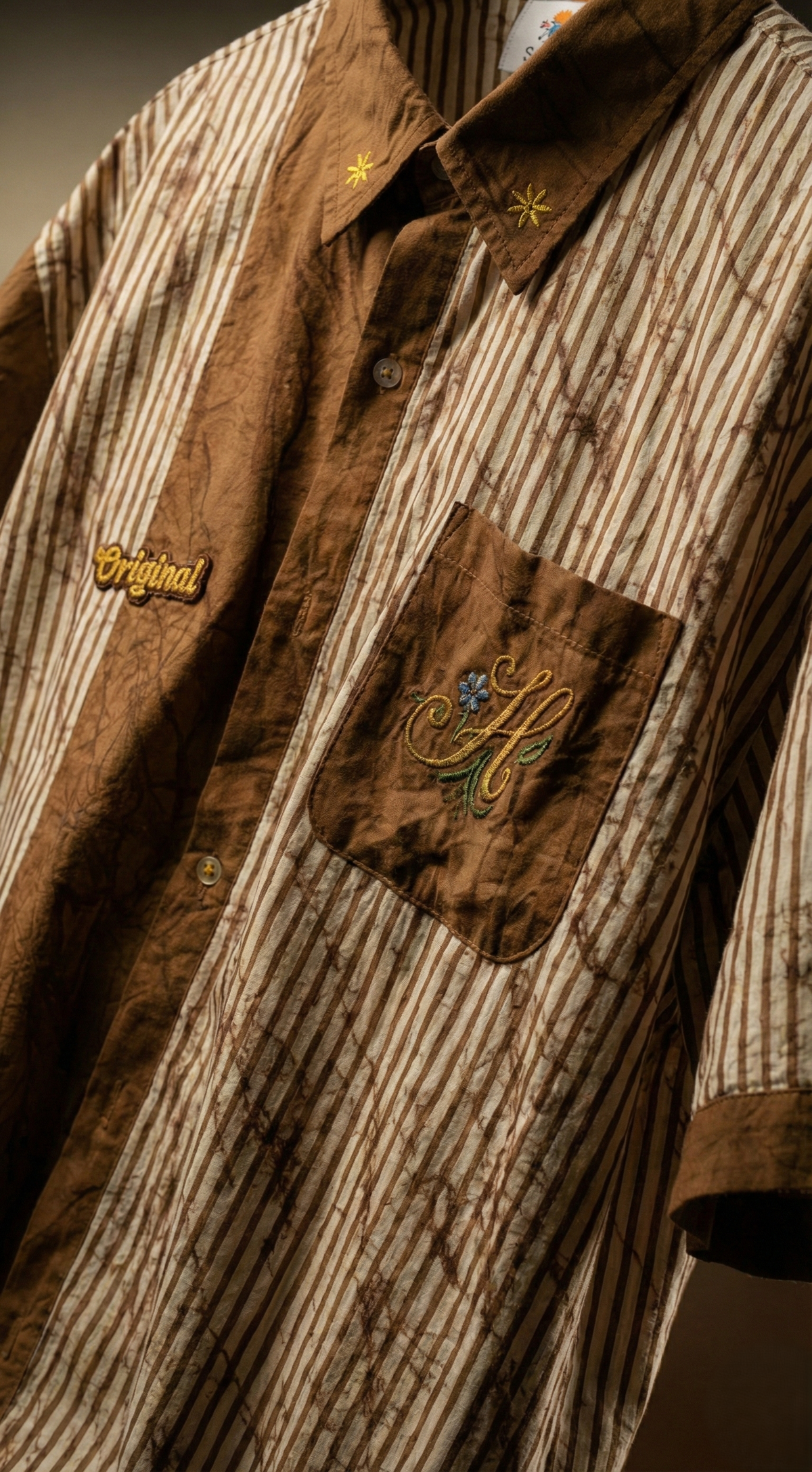 Dual Panel Patch Shirt — Premium Relaxed Streetwear — view 3